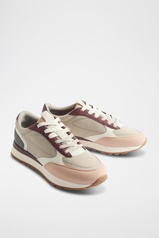 Baskets - Beige et saumon