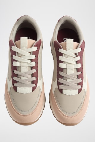 Baskets - Beige et saumon
