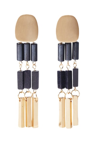 Orecchini - Dorato e nero