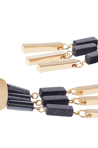 Orecchini - Dorato e nero