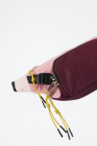Sac banane - Bordeaux et rose