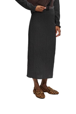 Jupe midi - Anthracite