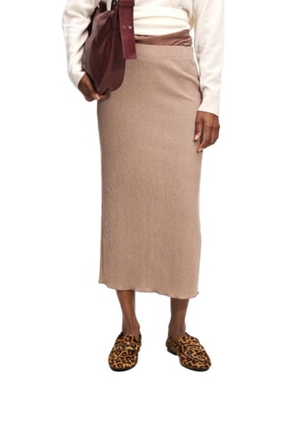 Jupe midi - Beige