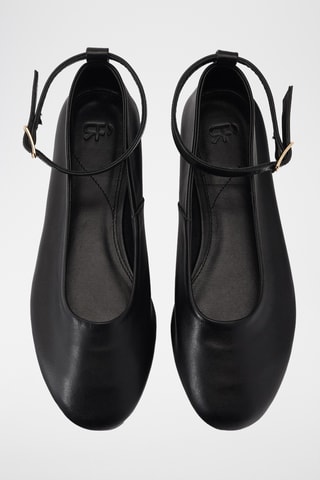 Ballerines en cuir - Noir
