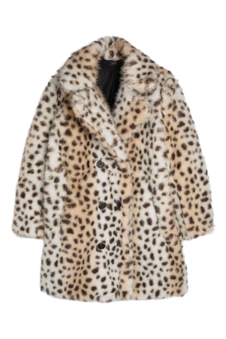 Manteau - Beige et marron foncé