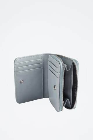 Portefeuille en nubuck - Bleu clair