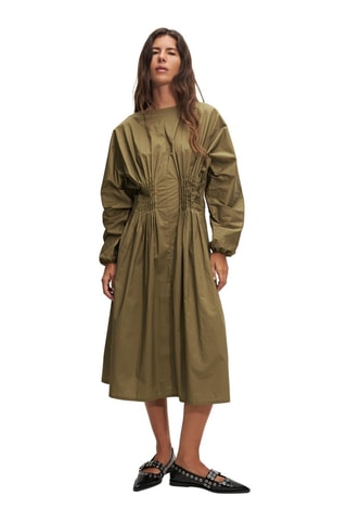 Robe patineuse - Vert olive