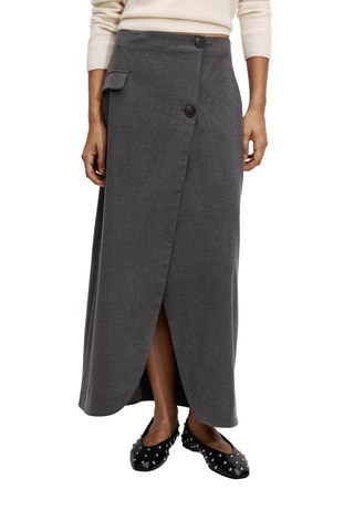 Jupe droite - Gris foncé