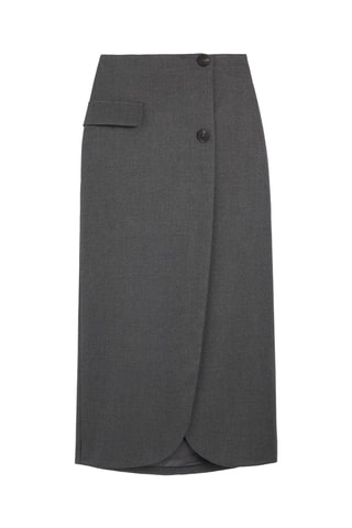 Jupe droite - Gris foncé