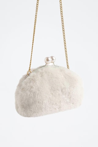 Pochette in pelliccia - Bianco