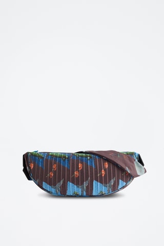 Sac porté épaule - Marron et bleu