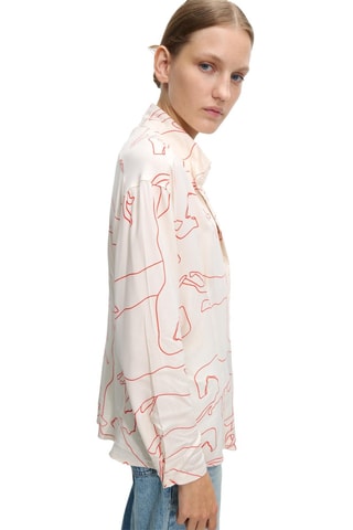 Chemisier - Blanc et rouge