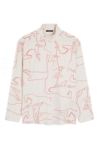 Chemisier - Blanc et rouge