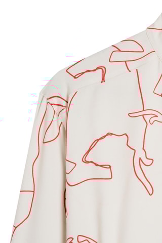 Chemisier - Blanc et rouge