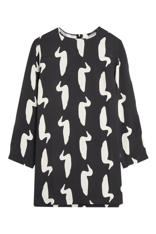 Robe droite - Noir et blanc