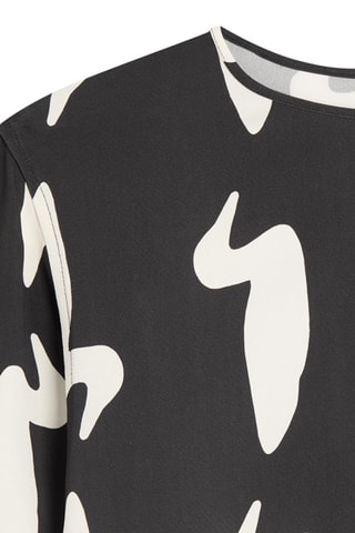 Robe droite - Noir et blanc