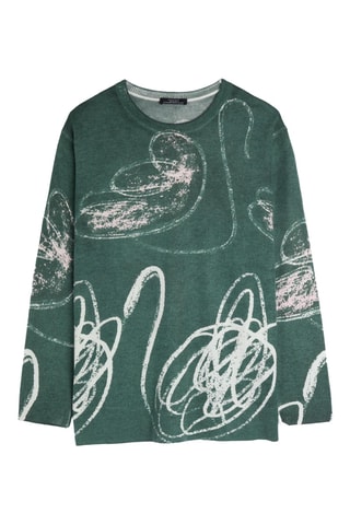 Pull - Kaki et écru