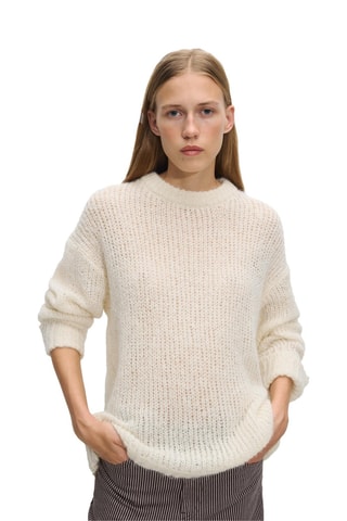 Pull en alpaga et laine - Ecru