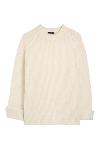 Pull en alpaga et laine - Ecru