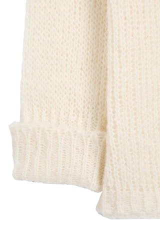 Pull en alpaga et laine - Ecru