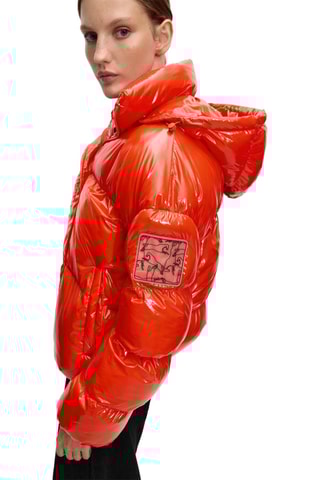 Doudoune à capuche - Rouge