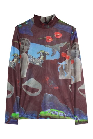 T-shirt - Ciel et anthracite