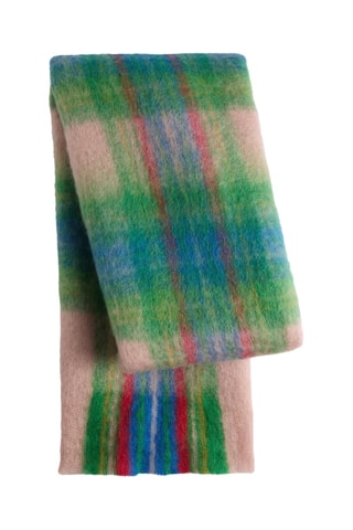 Echarpe - Vert clair et rouge