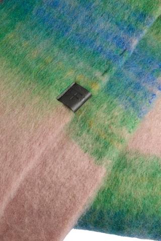 Echarpe - Vert clair et rouge