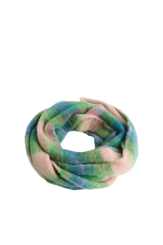 Echarpe - Vert clair et rouge