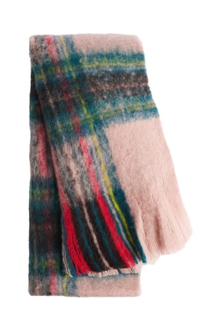 Echarpe - Vert émeraude et rouge