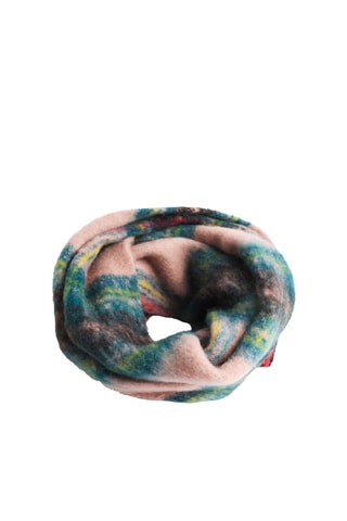 Echarpe - Vert émeraude et rouge