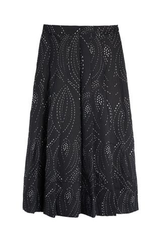 Jupe plissée - Noir et argenté