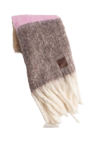 Echarpe - Blanc et marron