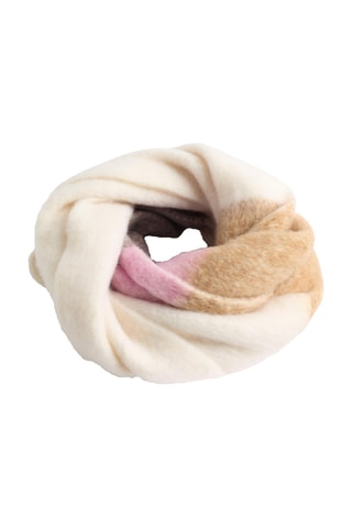 Echarpe - Blanc et marron