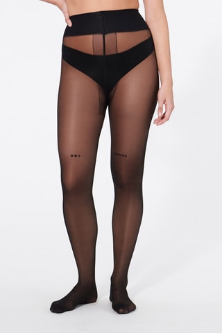 Collant Wordtightiz - Noir - Undiz