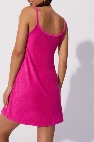 Chemise de nuit en velours Spongiz - Fuchsia