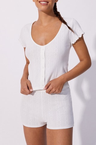 Top Prairiz en coton biologique - Blanc