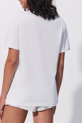 T-shirt de pyjama Stitch Lilo et Stitch Disney - Blanc - Undiz