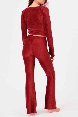 Top en velours Revengiz Rouge
