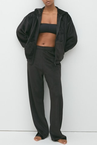 Sweat en velours Milaniz - Noir