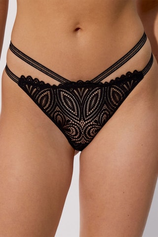 Tanga Oliviaiz - Noir - Undiz