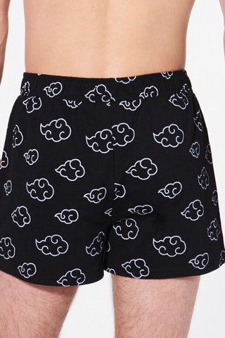 Caleçon Akatsuki Naruto en coton biologique - Noir