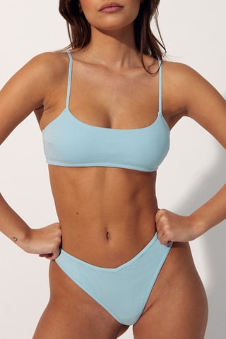 String Actuel en coton biologique Ciel