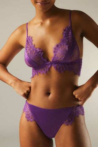 Soutien-gorge Alafoliz Satiniz -  Violet