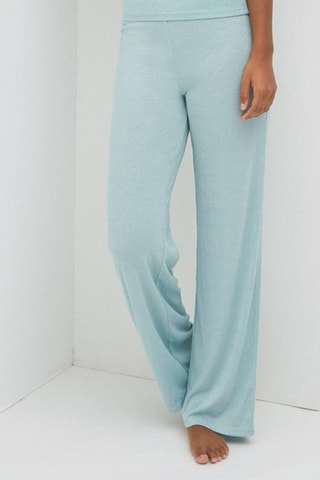 Pantalon wide legs taille haute Luxitiz - Ciel