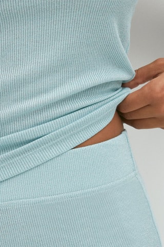 Pantalon wide legs taille haute Luxitiz - Ciel