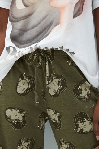 Pantalon droit en coton biologique Pocahontas Disney Pocalliz - Kaki - Undiz