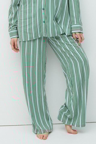 Pantalon palazzo taille haute Eugeniz - Vert