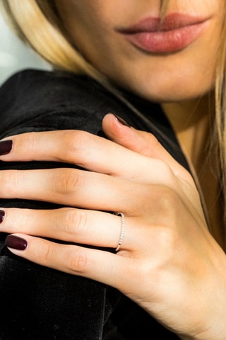 Trouwring Simply You - Witgoud en Diamanten