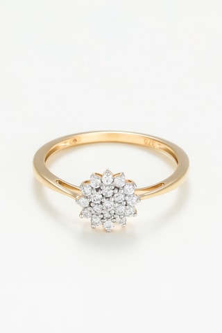 Bague Rabia - 
Geelgoud en Diamanten